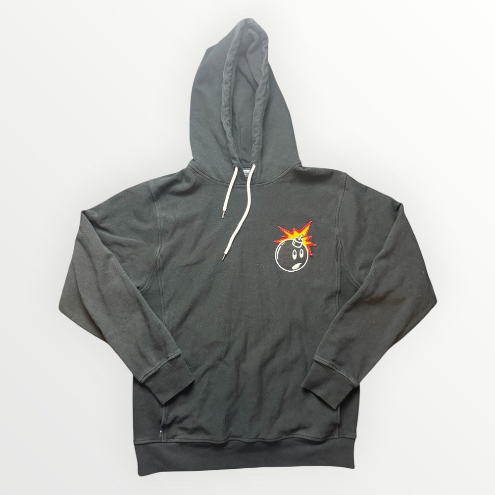 The Hundreds Adam Bomb Hoodie Black Y2K Streetwear Pullover XL